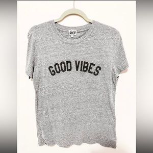 Urban Outfitters Good Vibes gray graphic t-shirt